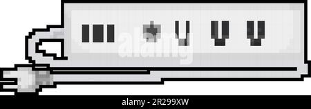 wireless smar plug game pixel art vector illustration Stock Vector