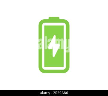 Battery charging icon. Battery charging, charge indicator. Vector battery power icon vector design and illustration. Stock Vector