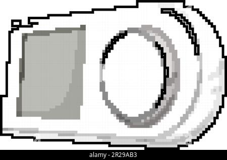 heat smart thermostat game pixel art vector illustration Stock Vector