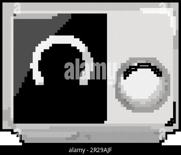 control smart thermostat game pixel art vector illustration Stock Vector