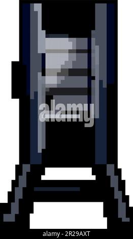 barbecue smoker bbq game pixel art vector illustration Stock Vector