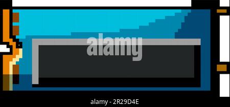 technology ssd storage game pixel art vector illustration Stock Vector