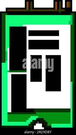 device ssd storage game pixel art vector illustration Stock Vector
