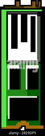 drive ssd storage game pixel art vector illustration Stock Vector