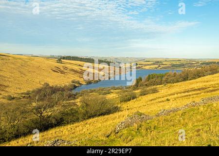 Cray or Crai Reservoir in the Western Brecon Beacons South Wales on a sunny February day in 2023 Stock Photo
