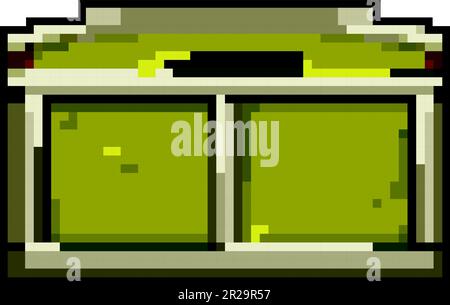 room toy box game pixel art vector illustration Stock Vector