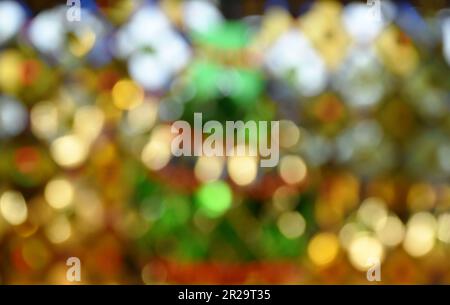 blurry yellow shiny light background and texture Stock Photo