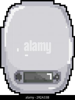 instrument weigh scales game pixel art vector illustration Stock Vector