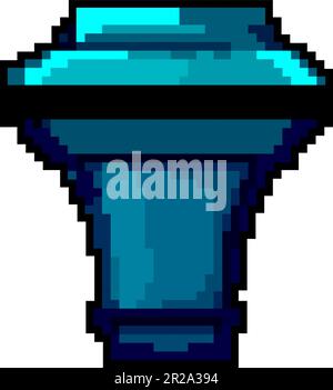 bottle wine cork game pixel art vector illustration Stock Vector