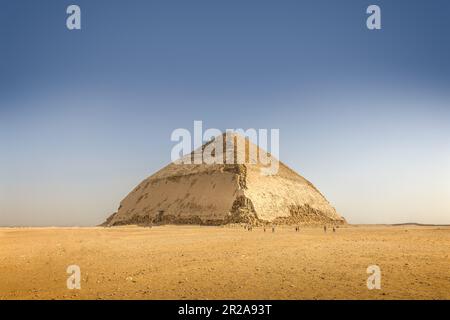 The Bent Pyramid located at the royal necropolis of Dahshur, Egypt Stock Photo