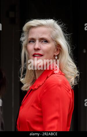 180 Studios, London, UK. 18th May 2023. Guests arriving at a special industry showcase event hosted by the British Fashion Council (BFC) at 180 Studios, where His Majesty, King Charles presented the Queen Elizabeth II Award for British Design. Photo by Amanda Rose/Alamy Live News Stock Photo