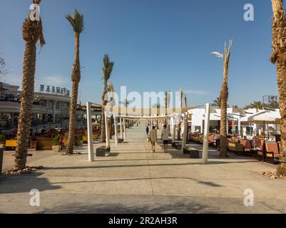 The centre of Naama Bay in Sharm el Sheikh, Sinai, Egypt Stock Photo