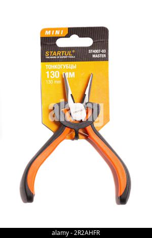 Moscow, Russia, May 18, 2023: Thin pliers STARTUL MASTER MINI Stock Photo