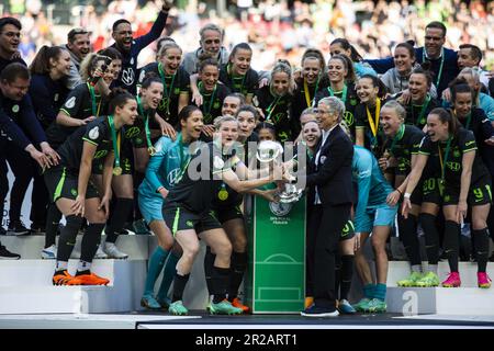 Cologne, Germany. 18th May, 2023. DFB Cup game between TSG Hoffenheim and Bayern Munich at Rhein-Energie-Stadion in Cologne, Germany (Foto: Dana Roesiger/Sports Press Photo/C - ONE HOUR DEADLINE - ONLY ACTIVATE FTP IF IMAGES LESS THAN ONE HOUR OLD - Alamy) Credit: SPP Sport Press Photo. /Alamy Live News Stock Photo