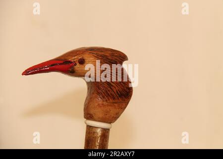 White Bird Head Red Eye Animal Fashion Walking Stick Decorative