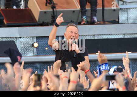 Ferrara, Italy. 18th May, 2023. American rock legend Bruce Springsteen and the E-Street Band performing in Ferrara during his first italian concert of the “New European Tour” - Ferrara, Italy, May 18, 2023 - Photo: Michele Nucci Credit: Live Media Publishing Group/Alamy Live News Stock Photo