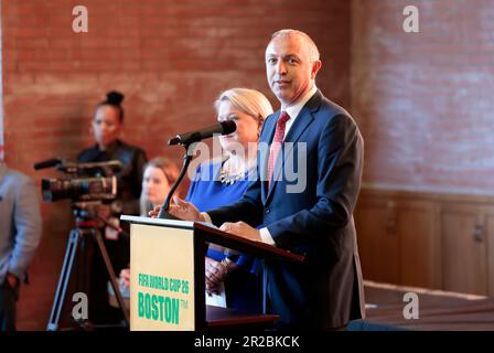 BOSTON, MA - MAY 18: Robert Kraft, chairman & CEO of the Kraft