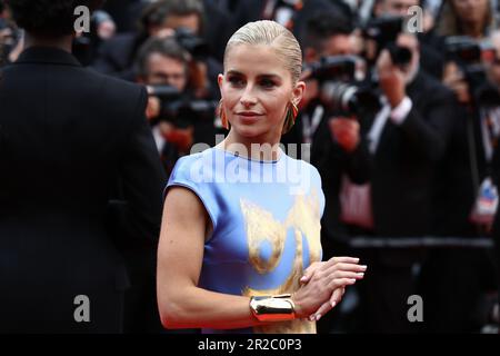 May 18, 2023, Cannes, Cote d'Azur, France: CAROLINE DAUR attends the screening of 'Indiana Jones and the Dial of Destiny' during the 76th Annual Cannes Film Festival at Palais des Festivals on May 17, 2023 in Cannes, France (Credit Image: © Mickael Chavet/ZUMA Press Wire) EDITORIAL USAGE ONLY! Not for Commercial USAGE! Stock Photo