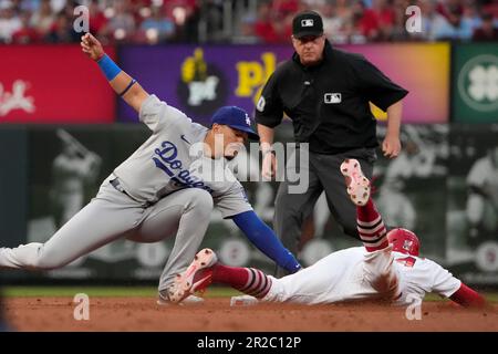 Second baseman Miguel Vargas (18) of the Oklahoma City Dodgers reacts to a  ground ball hit his direction in the game against the El Paso Chihuahuas on  July 21, 2023 at Chickasaw