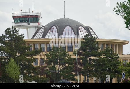 Bucharest, Romania. 18th May, 2023: Bucharest Baneasa 'Aurel Vlaicu' International Airport. Italian airline AeroItalia will start flights in Romania on June 2 with a first flight on the route Bucharest Baneasa 'Aurel Vlaicu' International Airport - Rome–Fiumicino International Airport 'Leonardo da Vinci'. Credit: Lucian Alecu/Alamy Live News Stock Photo