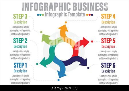 Minimal step infographics design vector and icons can be used for workflow layout, diagram, annual report. Vector infographics timeline design templat Stock Vector