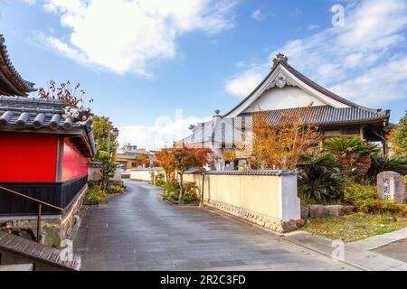 Nakatsu, Japan - Nov 26 2022: Myoren-ji Temple situated a little south of the center of the Tera-machi district Stock Photo