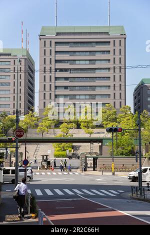 Tokyo, Japan. 18th May, 2023. Japanese Ministry of Defense in Tokyo. Japanese government invests more into its self defense capabilities in an attempt to deter China from hostile activities towards Japanese territory around the Senkaku Islands. Credit: SOPA Images Limited/Alamy Live News Stock Photo