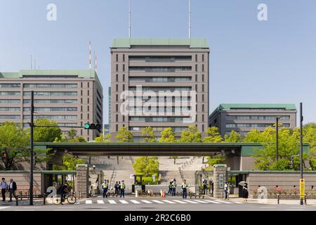 Tokyo, Japan. 18th May, 2023. Japanese Ministry of Defense in Tokyo. Japanese government invests more into its self defense capabilities in an attempt to deter China from hostile activities towards Japanese territory around the Senkaku Islands. (Photo by Stanislav Kogiku/SOPA Images/Sipa USA) Credit: Sipa USA/Alamy Live News Stock Photo