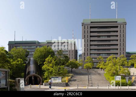 Tokyo, Japan. 18th May, 2023. Japanese Ministry of Defense in Tokyo. Japanese government invests more into its self defense capabilities in an attempt to deter China from hostile activities towards Japanese territory around the Senkaku Islands. (Photo by Stanislav Kogiku/SOPA Images/Sipa USA) Credit: Sipa USA/Alamy Live News Stock Photo