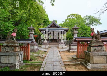 Takenaka Inari Shinto Shrine entrance in Kyoto, Japan. Stock Photo