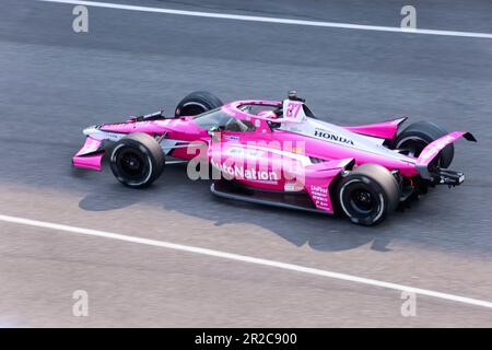 Indianapolis, USA. 18th May, 2023. INDIANAPOLIS, INDIANA - MAY 18: Alexander Rossi (27) of United States and Andretti Autosport, practices for the 2023 Indy 500 at Indianapolis Motor Speedway on May 18, 2023 in Indianapolis, Indiana. Credit: Jeremy Hogan/Alamy Live News Stock Photo