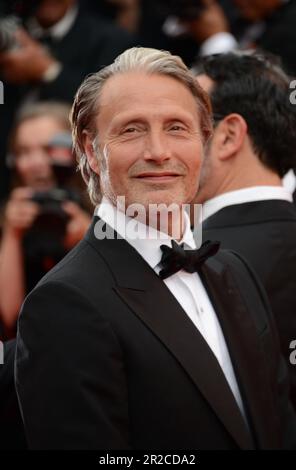 May 18, 2023, CANNES, France: CANNES, FRANCE - MAY 18: Mads Mikkelsen attends the ''Indiana Jones And The Dial Of Destiny'' red carpet during the 76th annual Cannes film festival at Palais des Festivals on May 18, 2023 in Cannes, France. (Credit Image: © Frederick Injimbert/ZUMA Press Wire) EDITORIAL USAGE ONLY! Not for Commercial USAGE! Stock Photo