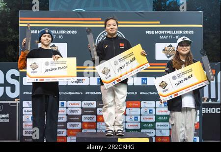 Montpellier, France. 18th May, 2023. First-placed Liu Qingyi (B-Girl ...