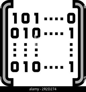 matrice math science education color icon vector. matrice math science ...