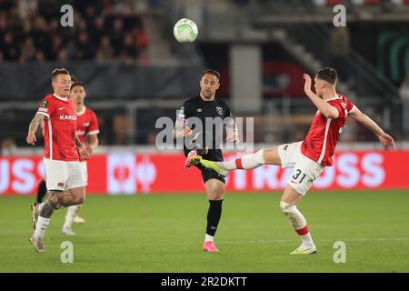 06-05-2023: Sport: Ajax v AZ AMSTERDAM, NETHERLANDS - MAY 6: Sam Beukema (AZ  Alkmaar) during the match Eredivisie AFC Ajax and AZ Alkmaar at Johan Cr  Stock Photo - Alamy