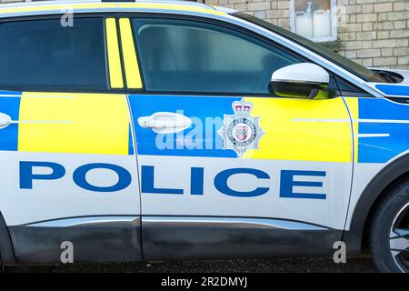 British Transport Police vehicle parked at Lincoln city  railway station 2023 Stock Photo