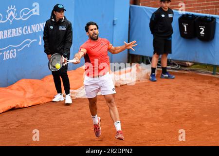 Turin, Italy, Italy. 18th May, 2023. Italy, Turin 18/05/23.Circolo della Stampa Sporting .ATP Challenger 175 Quarter finals.Piedmont Open Intesa Sanpaolo.Federico Gaio (Ita) (Photo by Tonello Abozzi/Pacific Press) (Credit Image: © Tonello Abozzi/Pacific Press via ZUMA Press Wire) EDITORIAL USAGE ONLY! Not for Commercial USAGE! Stock Photo