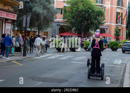 Palma de Majorca, Spain - May 13th 2023: Segway riders in Palma town Stock Photo