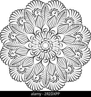 Mandala Art design in circle. Simple mandala design floral mandala art  beautiful mandala artwork Stock Vector Image & Art - Alamy, Mandala 