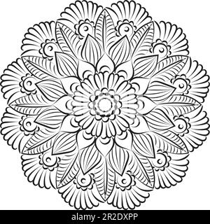 Mandala Art design in circle. Simple mandala design floral mandala art  beautiful mandala artwork Stock Vector Image & Art - Alamy