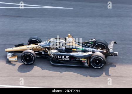 Indianapolis, United States. 18th May, 2023. Ed Carpenter (33) of United States and Ed Carpenter Racing, practices for the 2023 Indy 500 at Indianapolis Motor Speedway in Indianapolis, Indiana. Credit: SOPA Images Limited/Alamy Live News Stock Photo