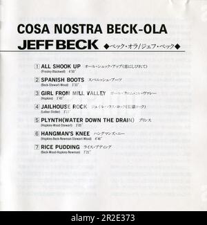 CD: Jeff Beck – Beck-Ola. (TOCP-3069), Promo, Released: June 28, 1995. Stock Photo