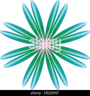 Create Advanced 3D Vector Flower Stock Vector