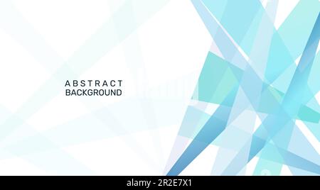 Modern Abstract background of geometric shapes, circle, circle in blue tones. Suitable as background wallpaper, cover, card, template, poster, banner. Stock Vector