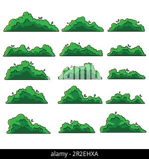 Border plant nature set vector illustration for your company or brand Stock Vector