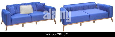 Folding sofa. Isolated from the background. In different angles. Interior element Stock Photo