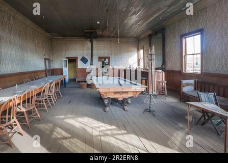 Saloon of Bodie Ghost Town, an old gold mining town in California, United States Stock Photo
