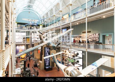 Science and technology gallery of the former Royal Museum, National Museum of Scotland, Royal Museum, National Museum of Scotland, Edinburgh, Scotland Stock Photo