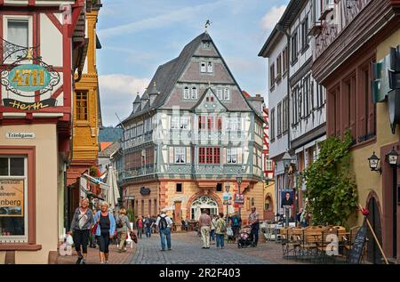 Hotel zum Riesen in the old town of Miltenberg, Main, Lower Franconia, Bavaria, Germany, Europe Stock Photo