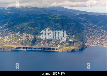 Spectacular Funchal airport on Madeira island, Portugal Stock Photo